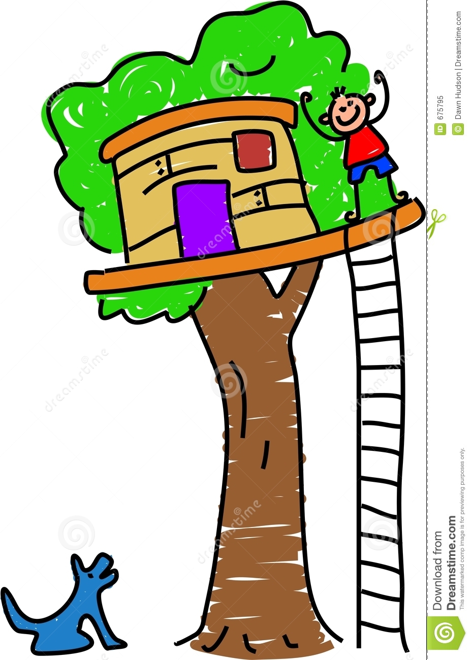 Treetop Clubhouse Clipart.