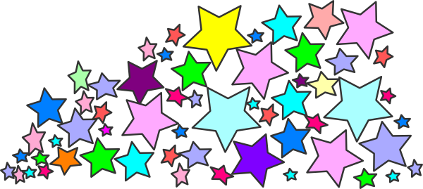 Cluster of stars clipart.