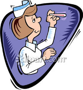 Taking Vital Signs Clipart.