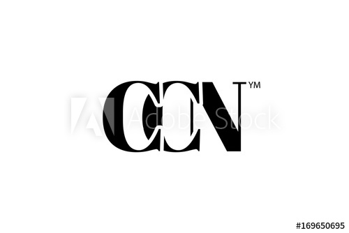 CCN Logo Branding Letter. Vector graphic design. Useful as.