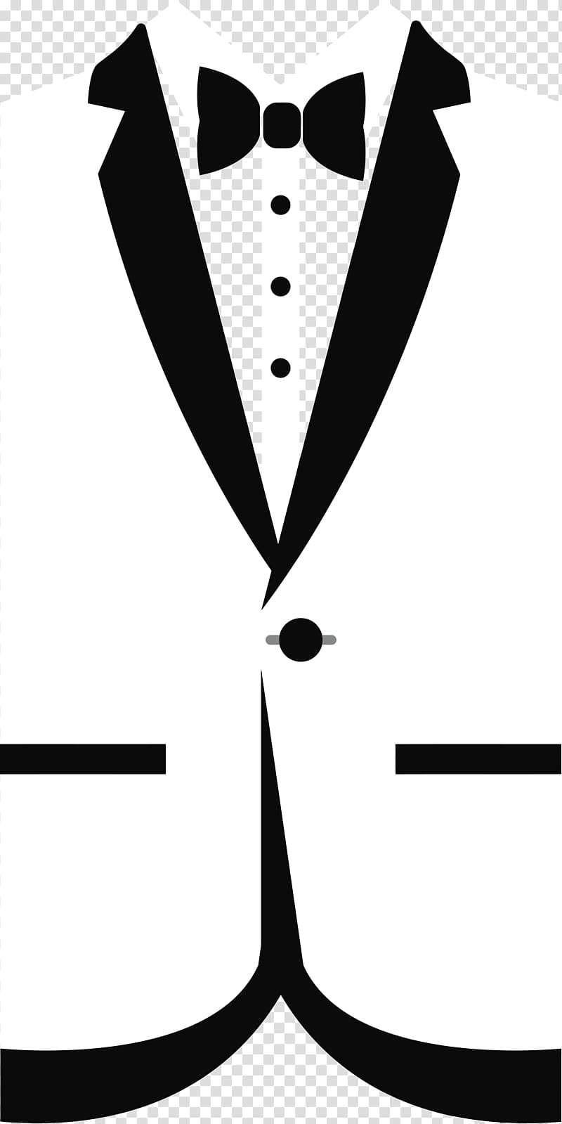 White suit jacket illustration, T.