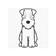 Soft coated wheaten terrier clipart.