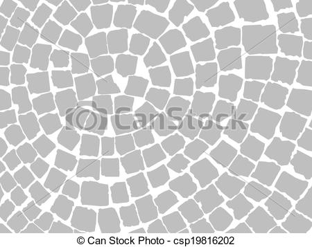 Vector Clipart of stone pavers pattern.