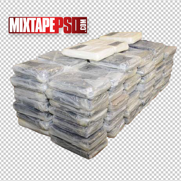 Cocaine Stacked Bricks PNG.