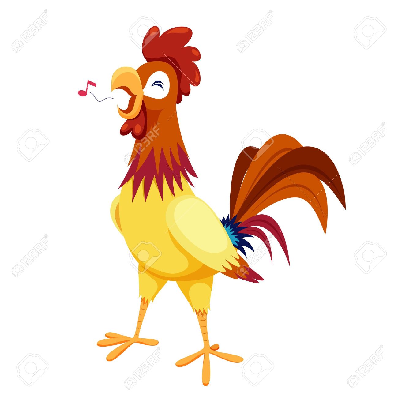 Cock On White Background Royalty Free Cliparts, Vectors, And Stock.