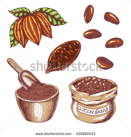 Cocoa Powder Stock Photos, Royalty.