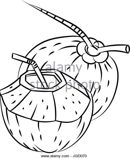 coconut clipart black and white 20 free Cliparts | Download images on ...
