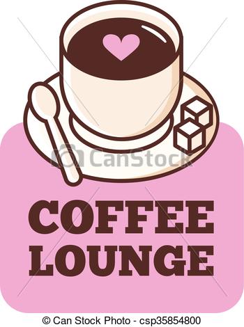 Vector cute coffee bar logo. Coffee shop logo. Coffee cup logotype for cafe  or coffee shop.