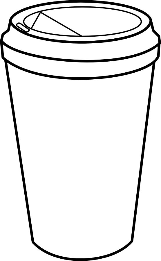 coffee cup outline clipart - Clipground