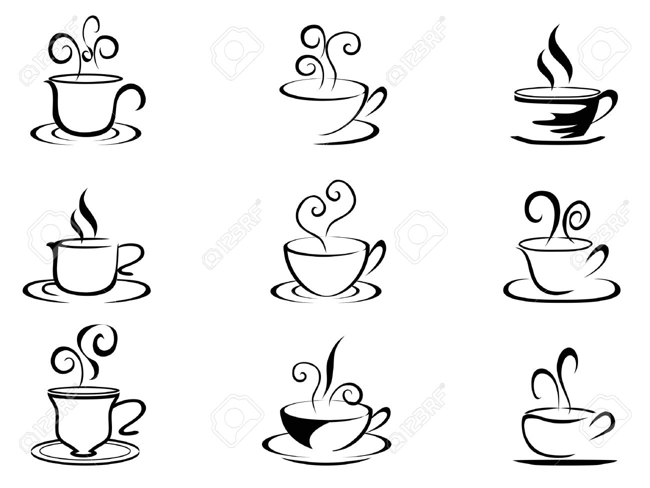 Coffee Cup Outline Clipart 20 Free Cliparts Download Images On