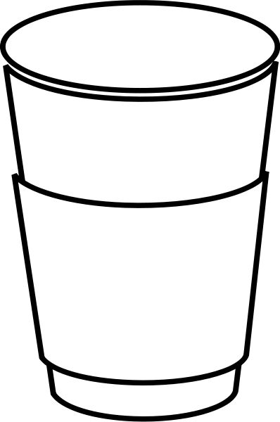 coffee cup outline clipart - Clipground