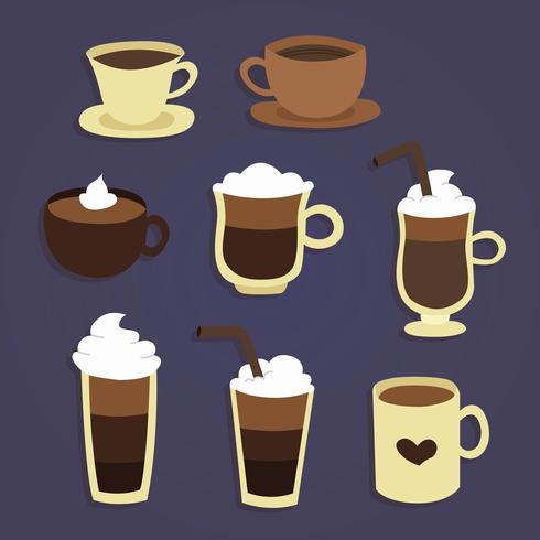 Coffee Cups Vector.
