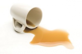 Coffee Spill Clipart.