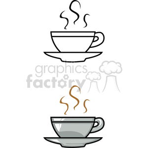 hot coffee clipart. Royalty.