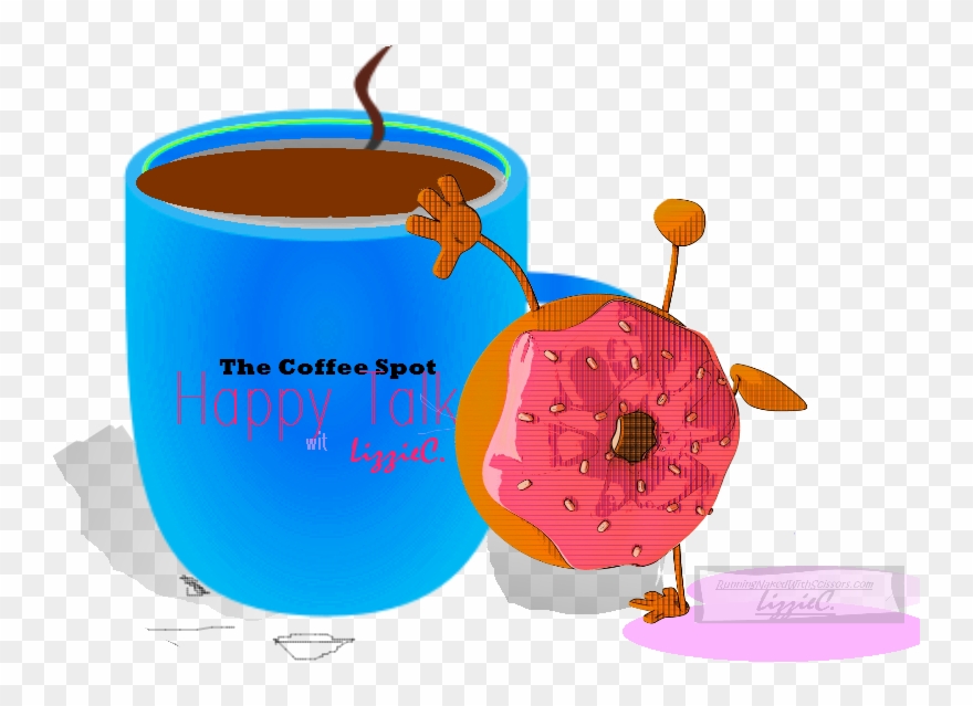 Coffee Talk, Happy Spot, Coffee And Donut.