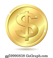 Gold Coin Clip Art.