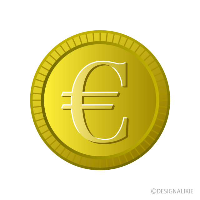 Free Euro Gold Coin Clipart Image｜Illustoon.