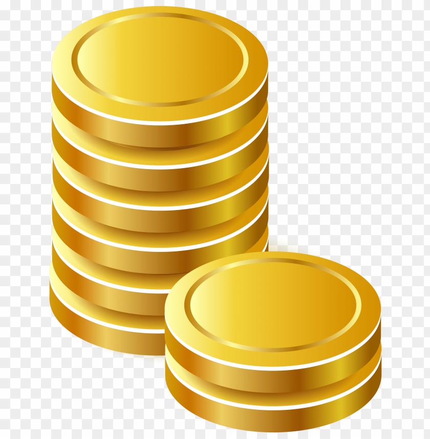 Download gold coins clipart png photo.