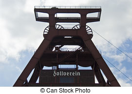 Stock Image of Detail of Coking plant at Zeche Zollverein Coal.