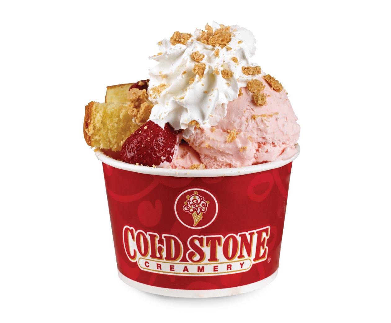 Cold Stone Who You Callinâ€™ Shortcake Ice Cream Sundaes.