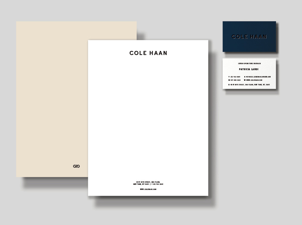 Brand New: New Logo and Identity for Cole Haan done In.