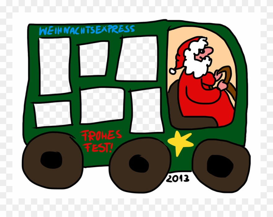 Christmas Express Template Frame Photo Collage.
