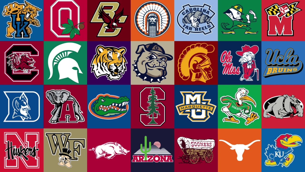 College Mascots Logos