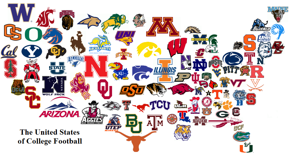 College Football Logos.