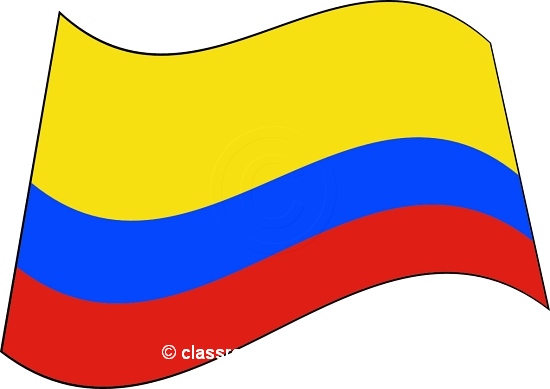 Free clipart colombian flag.