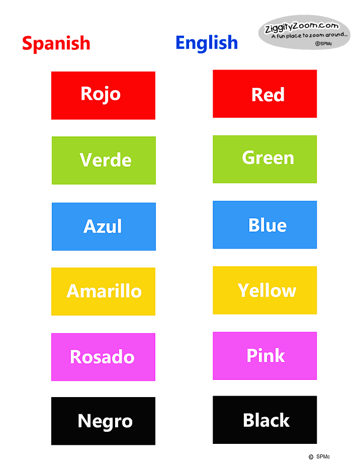 Colors Words Color Clipart.