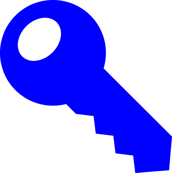 Blue Key Clipart.