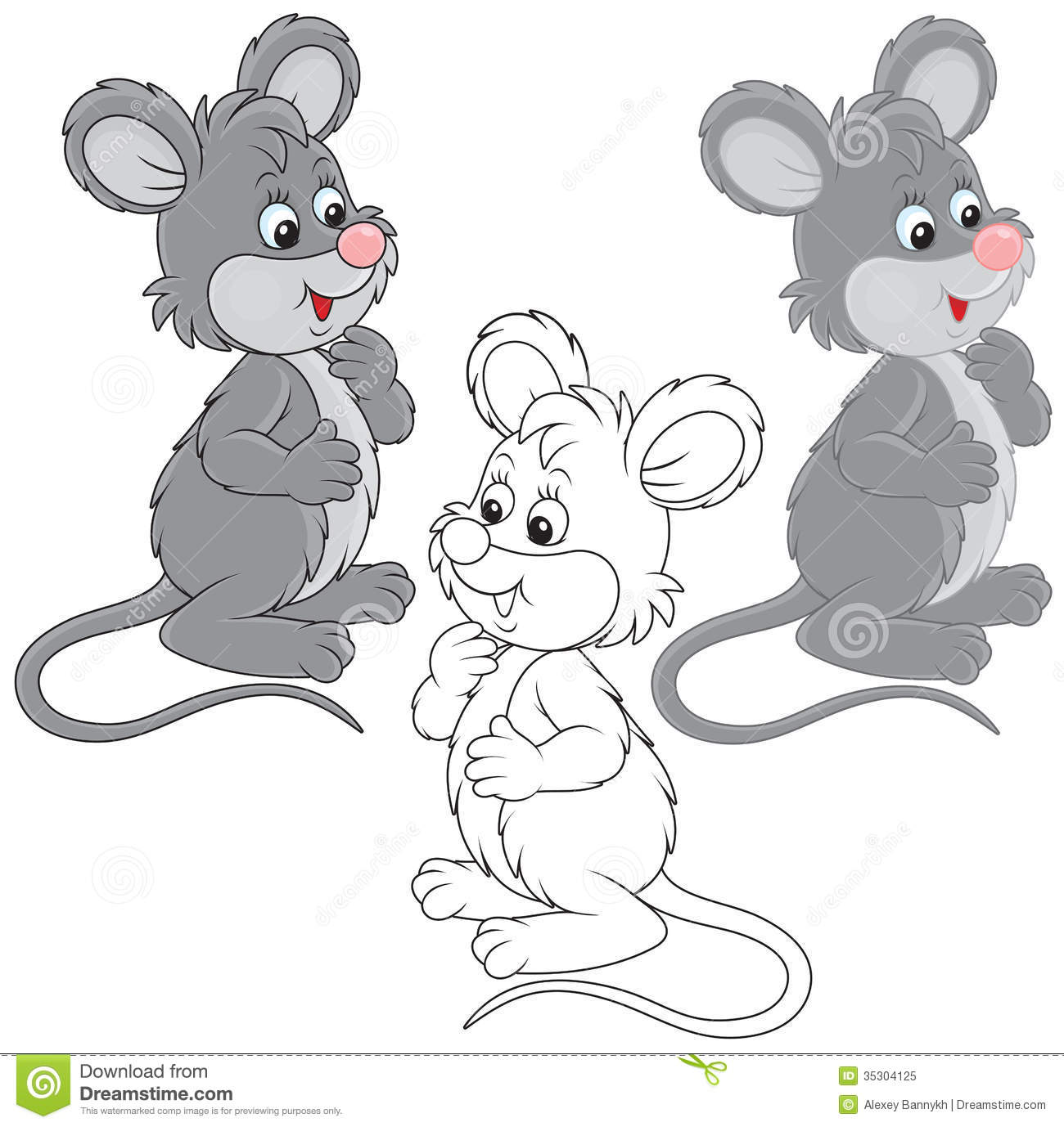 Funny Mouse Clipart.