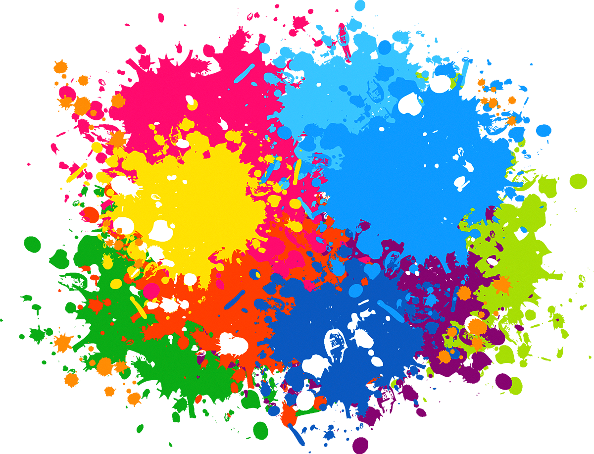 Rainbow Paint Splatter Transparent Paint Splatter Png Clipart Large Images