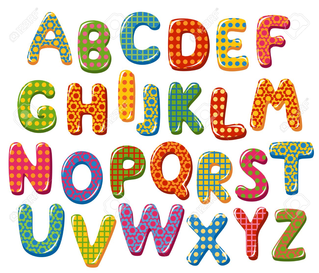 Printable Alphabet Clip Art - Printable Word Searches