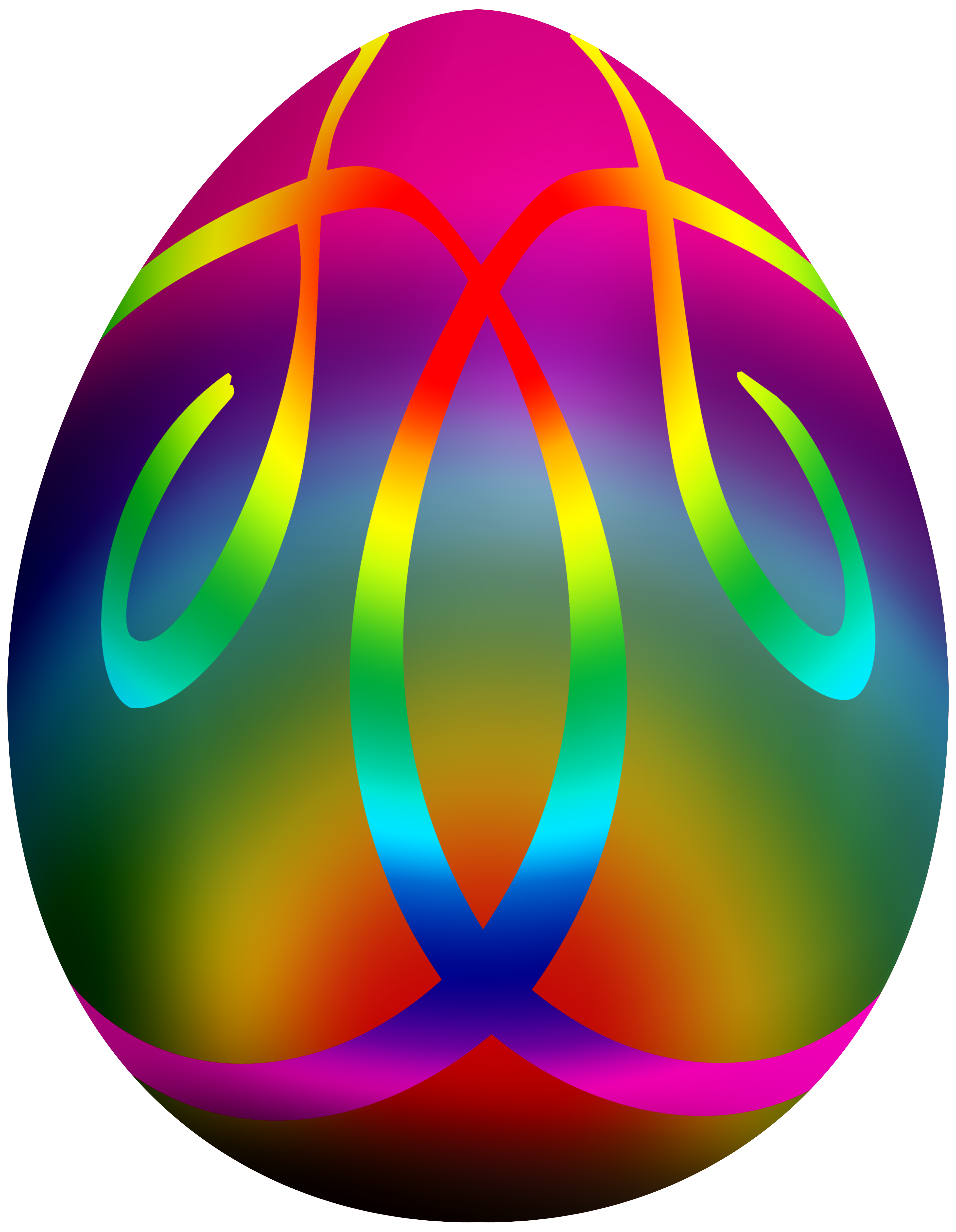 Colorful Easter Egg PNG Clip Art.