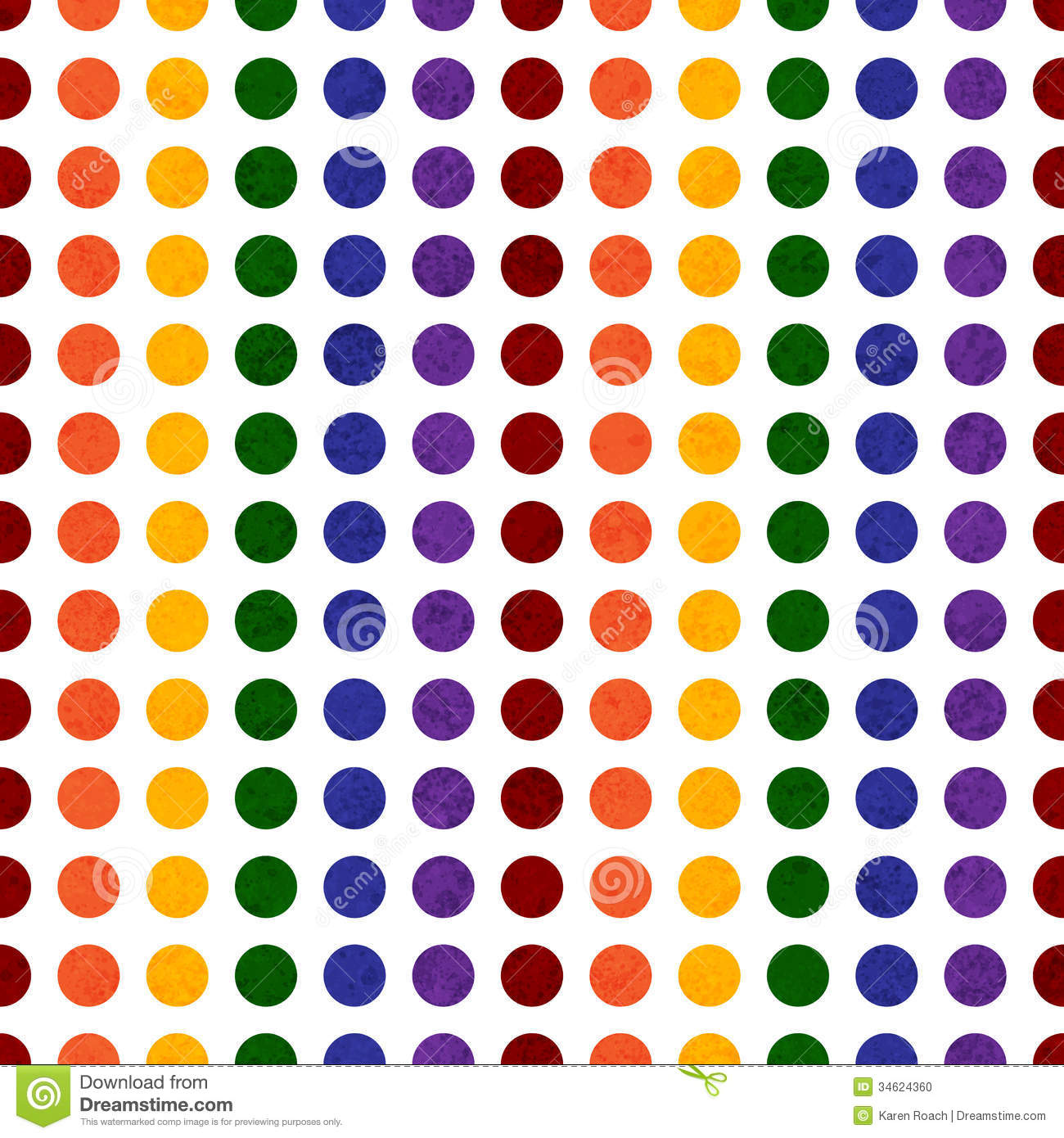 Colored Dot Clipart.