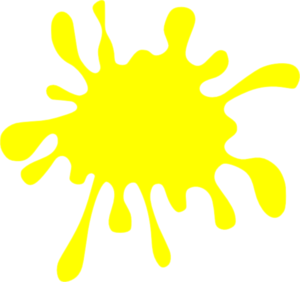 Paint Splat Yellow Colouring Pages Page 2 Clipart.