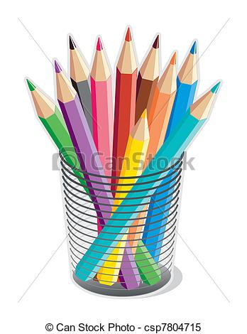Coloured Pencils Clipart.