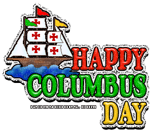 Columbus Day Holiday Clipart.