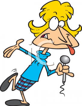 Royalty Free Clip Art Image: Female Stand.