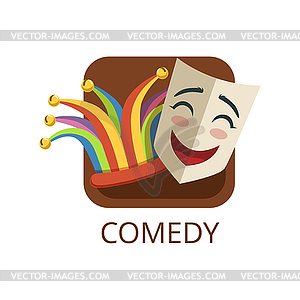 Comedy cinema or theatre genre, cinematography,.