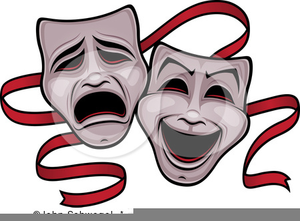 Comedy Tragedy Masks Clipart.