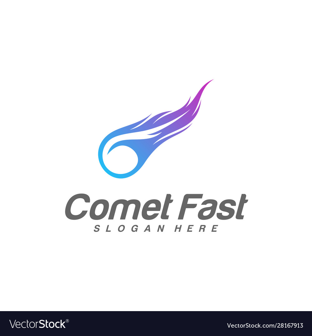 Comet logo comet logo design template icon symbol.