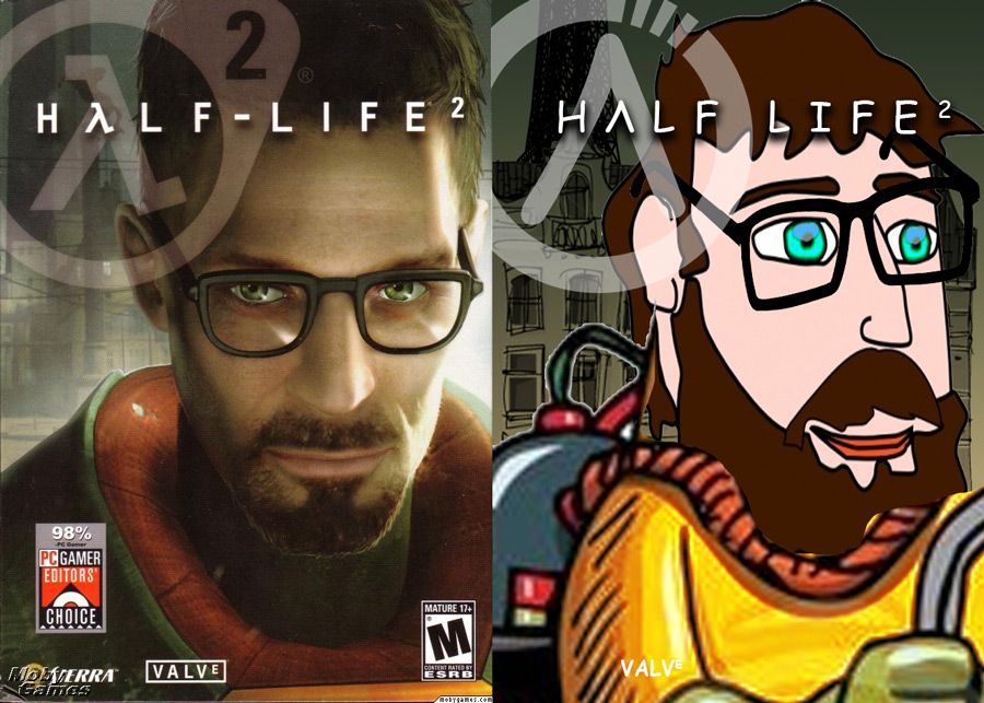 Video Game Covers Remade in Clip Art & Comic Sans.