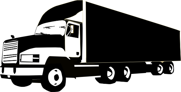 Commercial truck clipart.
