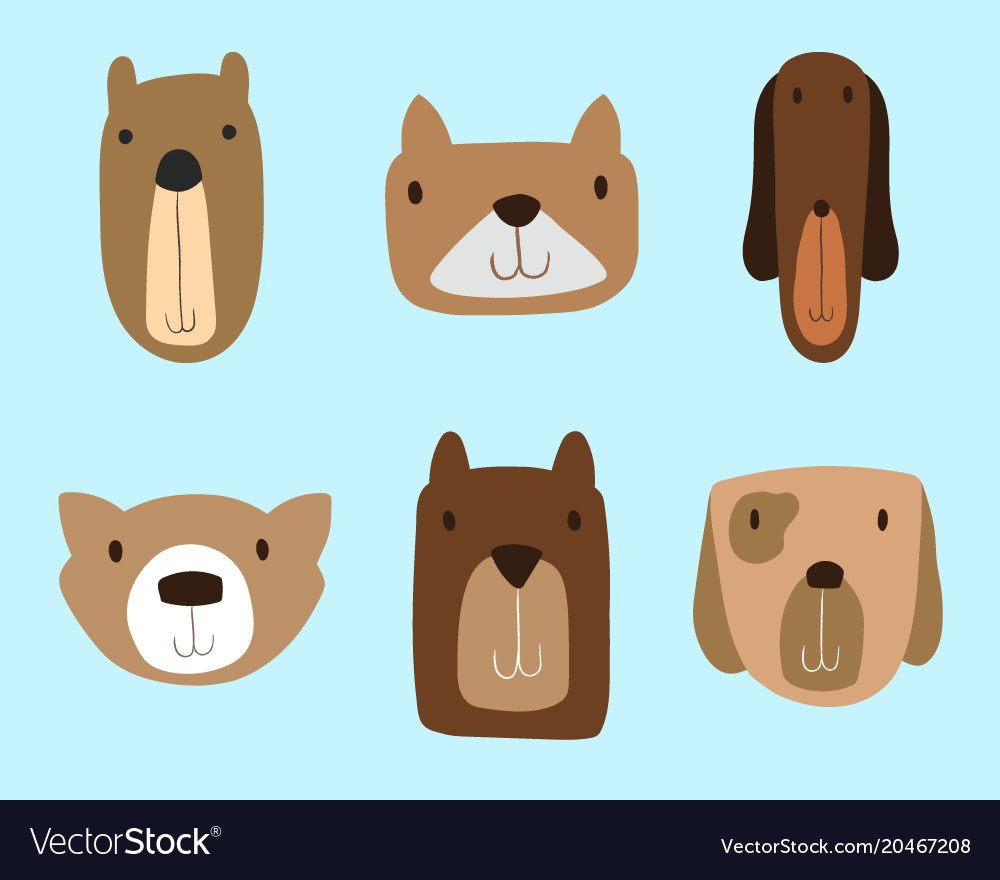 Dogs clipart set for commercial use.