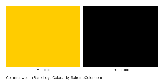 Commonwealth Bank Logo Color Scheme » Black » SchemeColor.com.
