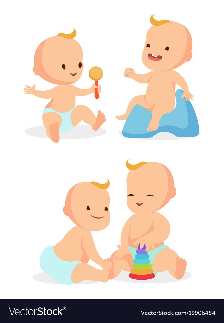 Infant babies communication.