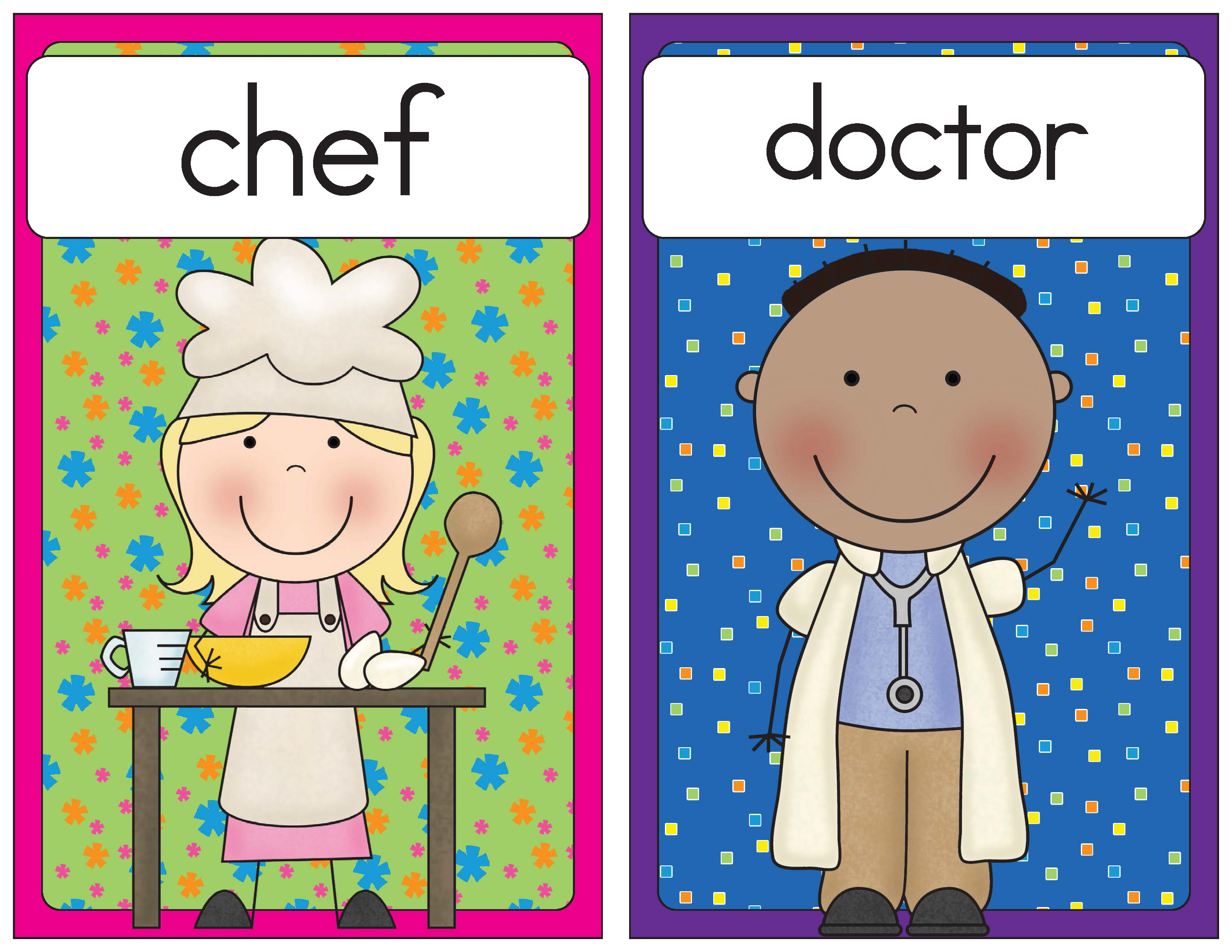 Community Helpers Border Clip Art