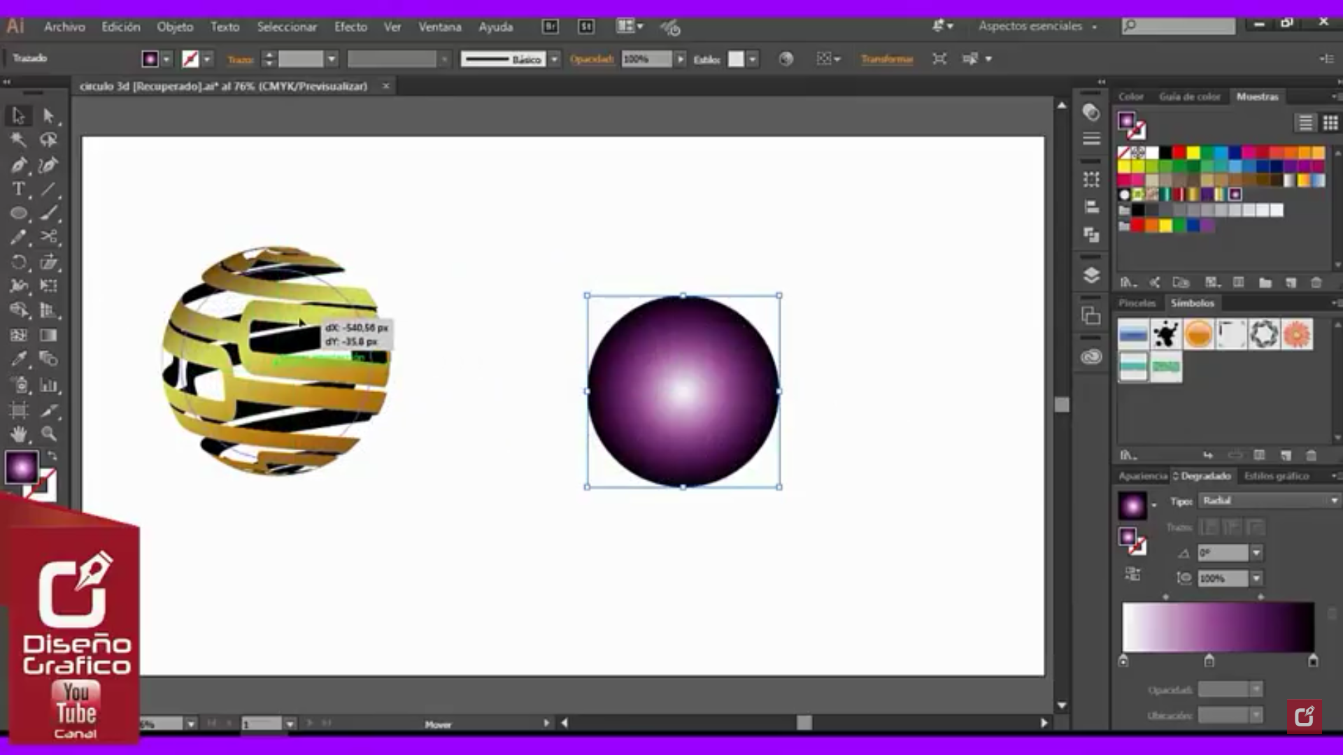 Nuevo tutorial para hacer un logo 3D Adobe Illustrator.